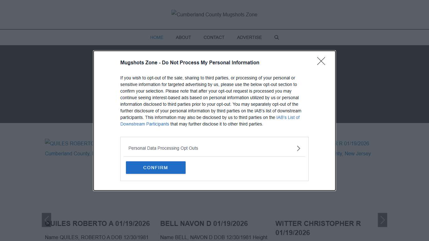 Cumberland County Mugshots Zone